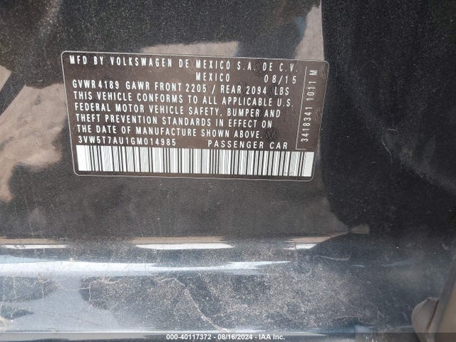3VW5T7AU1GM014985 Volkswagen Golf Gti Se 4-door