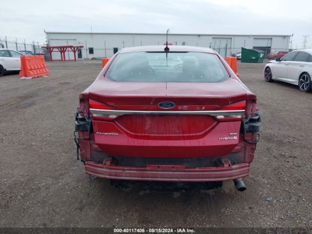 3FA6P0LU9JR238876 Ford Fusion Se Hybrid