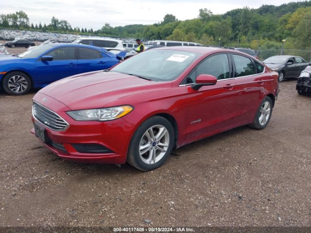 3FA6P0LU9JR238876 Ford Fusion Se Hybrid