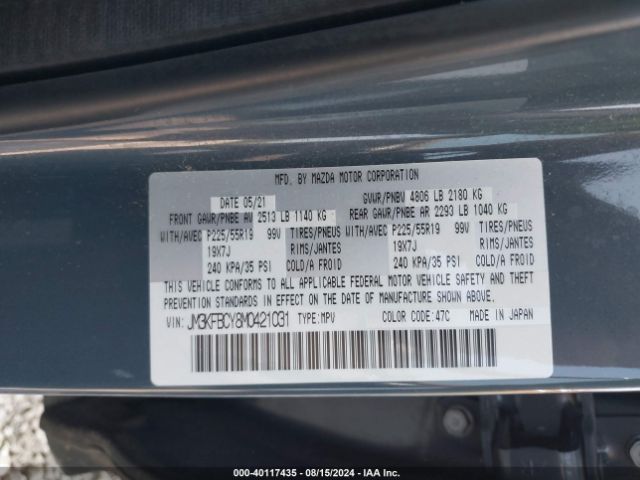 JM3KFBCY8M0421031 Mazda Cx-5 Carbon Edition Turbo