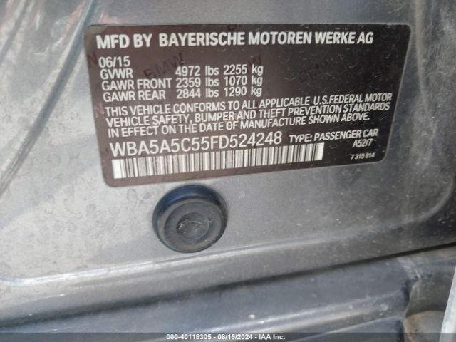 WBA5A5C55FD524248 BMW 528I
