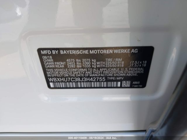 WBXHU7C38J3H42755 BMW X1 Sdrive28i