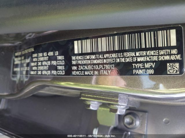 ZACNJBC10LPL78012 Jeep Renegade Trailhawk 4x4
