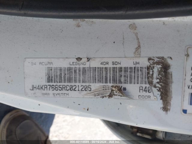 1994 ACURA LEGEND JH4KA7665RC021205 Photo 8