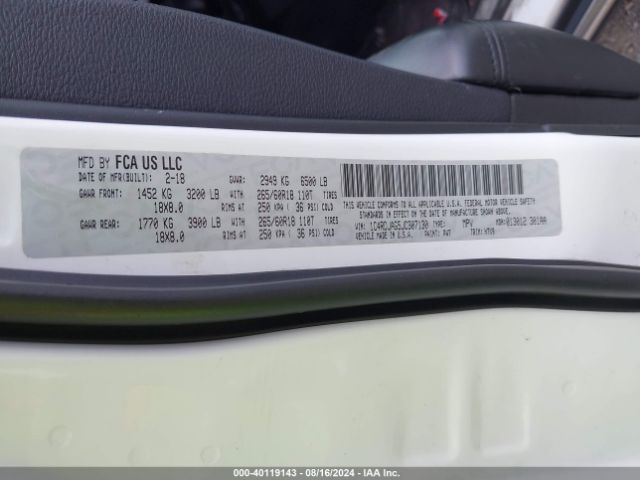 1C4RDJAG5JC307130 Dodge Durango Sxt Awd