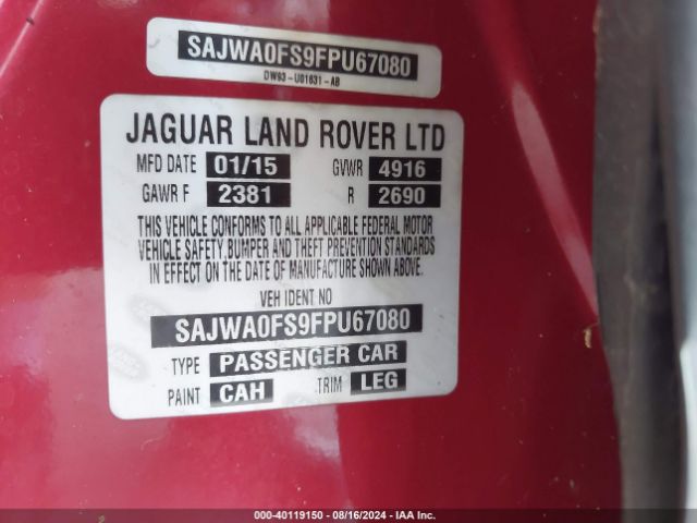 SAJWA0FS9FPU67080 Jaguar Xf 2.0t Premium