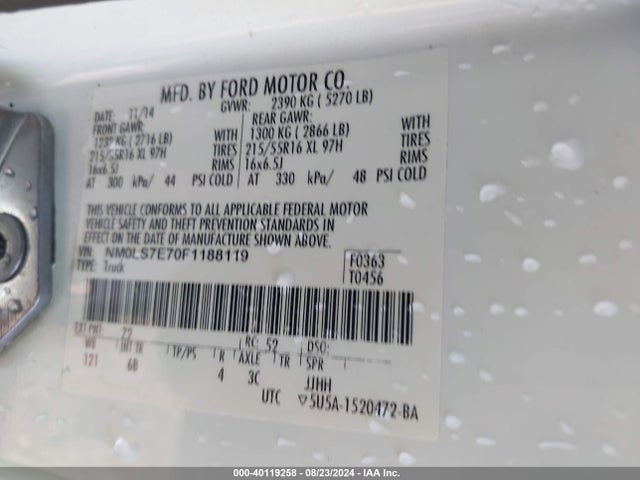 Ford Transit Connect Xl 2015 NM0LS7E70F1188119 Image 9