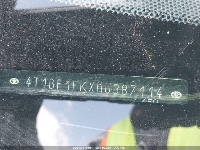 Toyota CAMRY SE 2017 4T1BF1FKXHU387114 Image 9