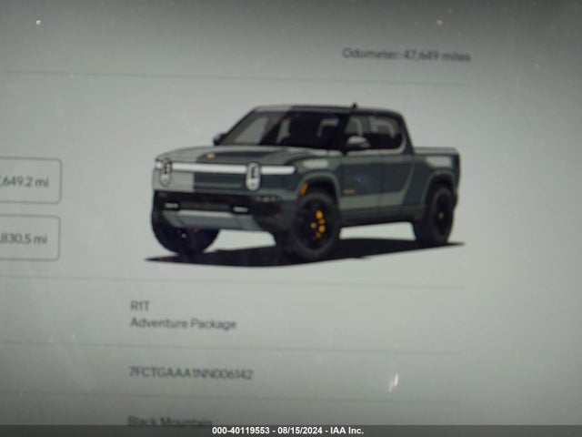 Rivian R1t Adventure 2022 7FCTGAAA1NN006142 Image 14
