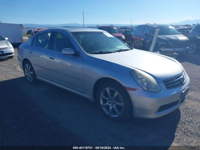 2006 Infiniti G35x მანქანა იყიდება აუქციონზე, vin: JNKCV51FX6M604315, აუქციონის ნომერი: 40119701