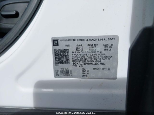 3GKALTEV0ML300796 GMC Terrain Awd Sle