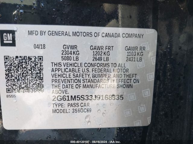 2G61M5S33J9168335 Cadillac XTS LUXURY