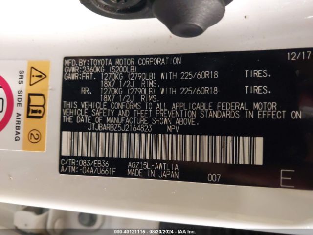 JTJBARBZ5J2164823 Lexus Nx 300 F Sport