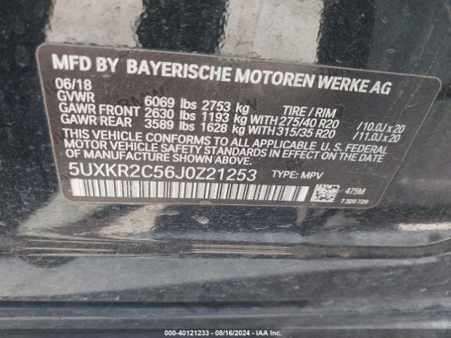 5UXKR2C56J0Z21253 BMW X5 Sdrive35i