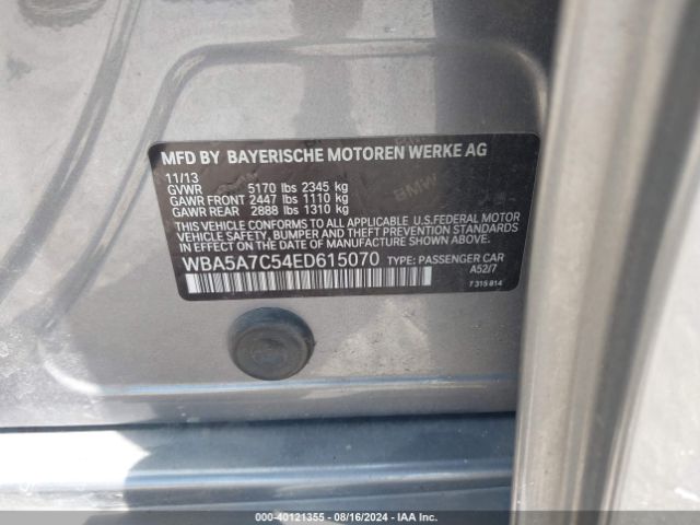 WBA5A7C54ED615070 BMW 528i Xdrive