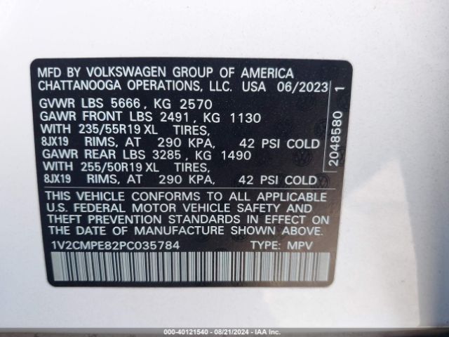1V2CMPE82PC035784 Volkswagen ID.4 PRO