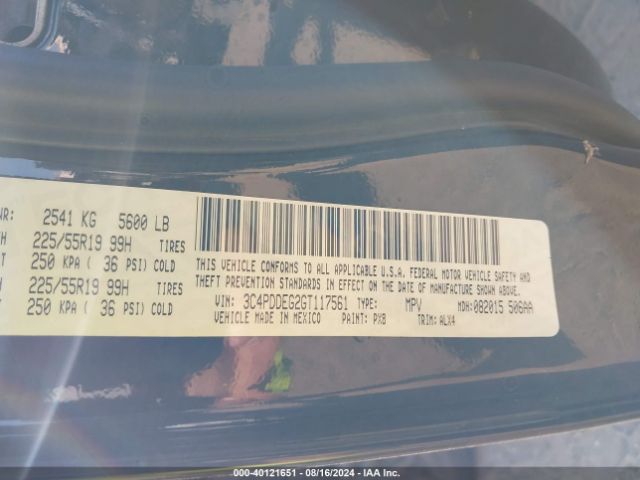 3C4PDDEG2GT117561 Dodge Journey R/t
