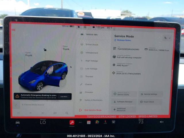 7SAYGDEE6RA242980 Tesla Model Y Long Range Dual Motor All-wheel Drive
