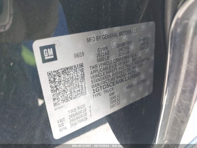1GTG5CEN6K1339865 GMC CANYON SLE