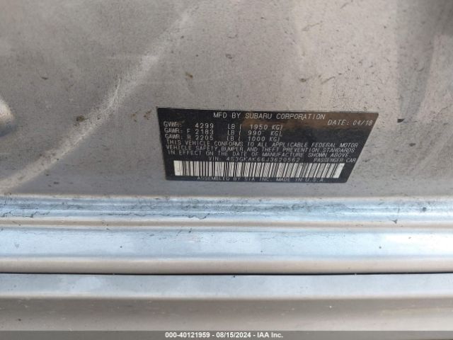 4S3GKAK66J3620562 Subaru Impreza 2.0i Sport