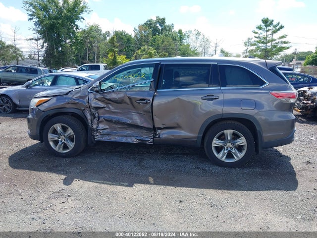 Toyota Highlander Limited V6 2014 5TDDKRFH7ES027052 Image 14