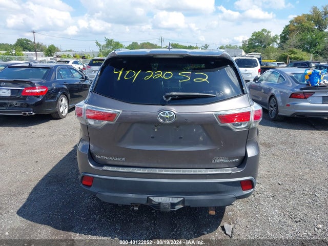 Toyota Highlander Limited V6 2014 5TDDKRFH7ES027052 Image 16