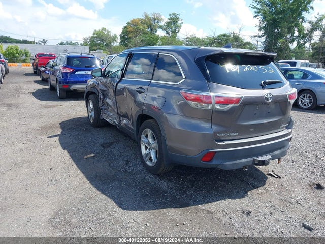 Toyota Highlander Limited V6 2014 5TDDKRFH7ES027052 Image 3