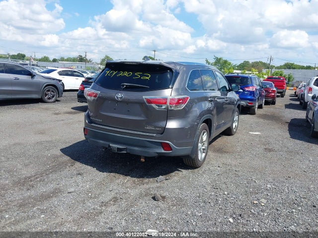 Toyota Highlander Limited V6 2014 5TDDKRFH7ES027052 Image 4