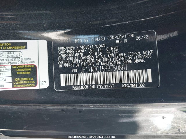 Toyota GR86 2023 JF1ZNBC15P8750861 Image 9