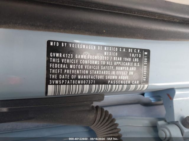 3VW5P7AT8EM807371 Volkswagen Beetle 2.5l
