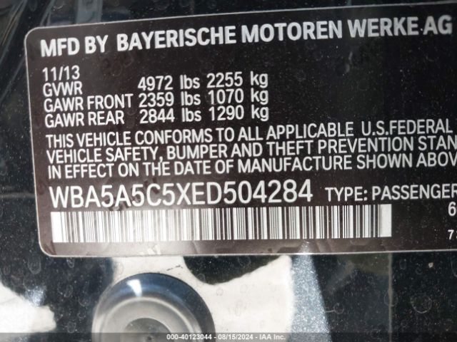 WBA5A5C5XED504284 BMW 528I