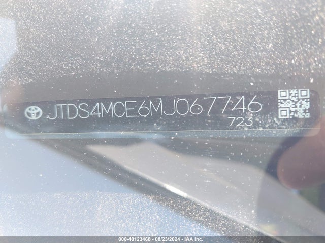Toyota COROLLA SE 2021 JTDS4MCE6MJ067746 Image 9
