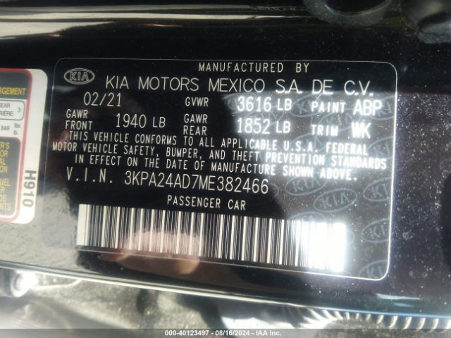 3KPA24AD7ME382466 KIA RIO S