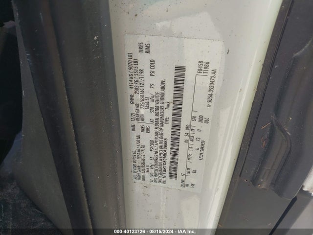 Ford Transit-250 2021 1FTBR1D89MKA89985 Image 9