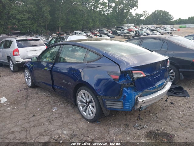 2022 TESLA MODEL 3 5YJ3E1EAXNF187844 Photo 2