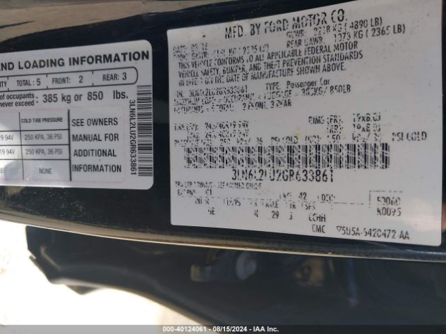3LN6L2LU2GR633861 Lincoln MKZ HYBRID