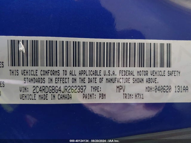 Dodge Grand Caravan Se 2018 2C4RDGBG4JR262397 Image 9