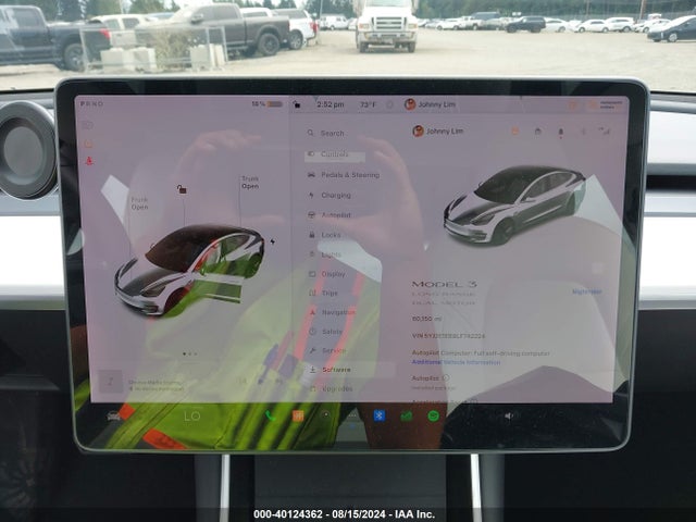 Tesla Model 3 Long Range Dual Motor All-wheel Drive 2020 5YJ3E1EB9LF742224 Image 18