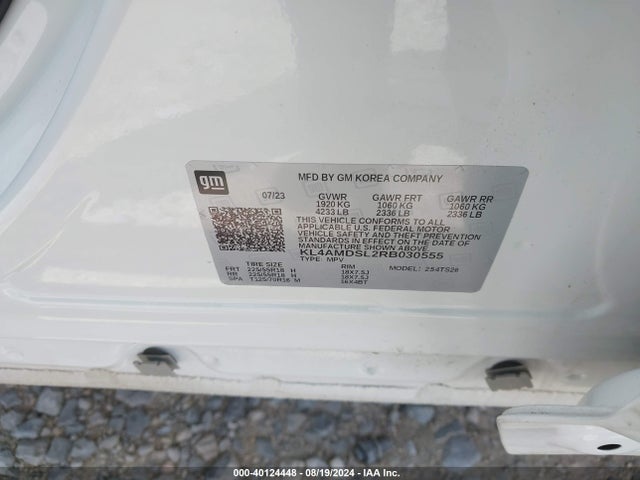 KL4AMDSL2RB030555 Buick Encore Gx Sport Touring Fwd