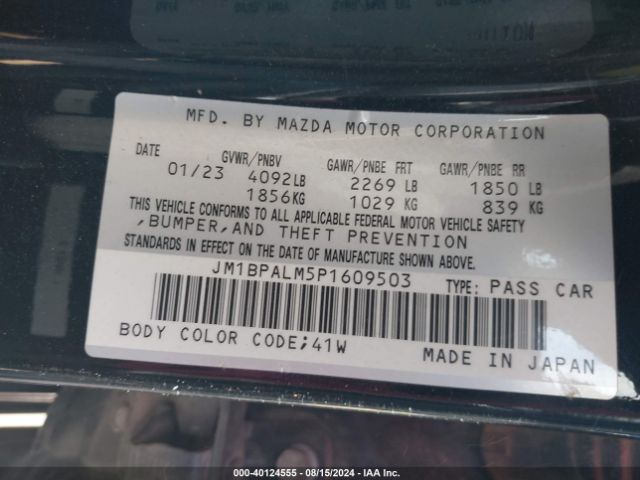 JM1BPALM5P1609503 Mazda Mazda3 2.5 S Preferred