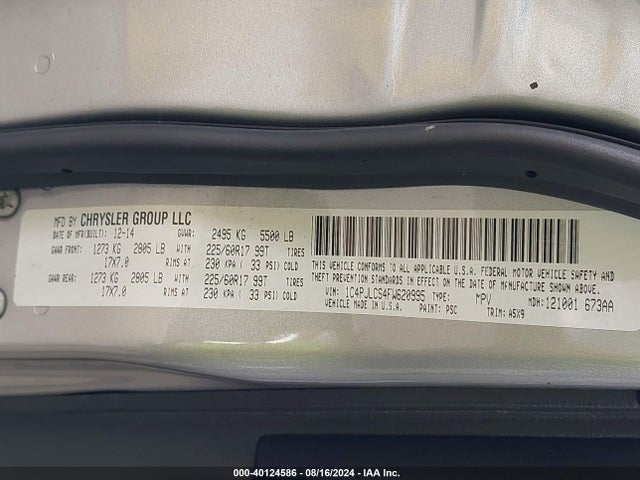 Jeep Cherokee Latitude 2015 1C4PJLCS4FW620995 Image 9