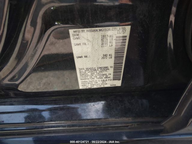 1N4AL3AP5JC156470 Nissan Altima 2.5 Sl