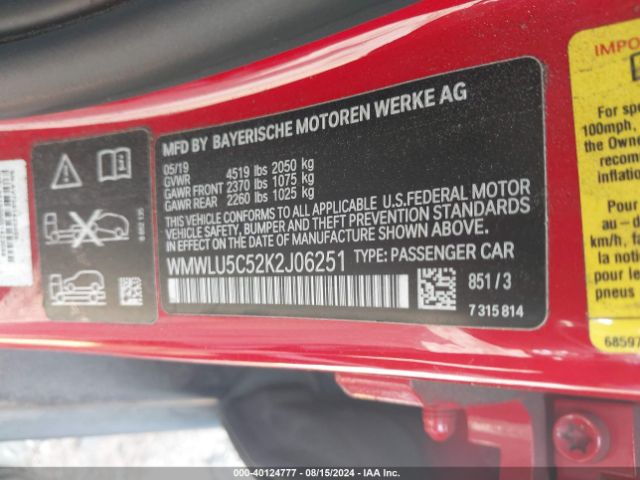 WMWLU5C52K2J06251 Mini Clubman Cooper S