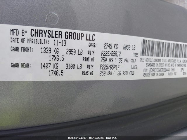 2C4RC1CG0ER198444 Chrysler Town & Country Touring-l
