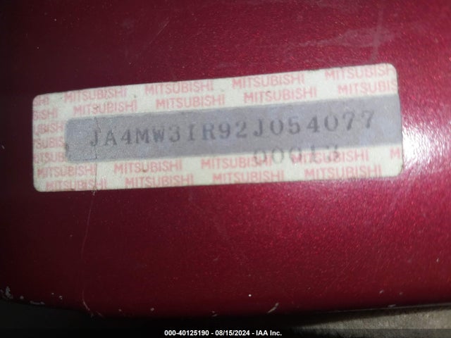 2002 MITSUBISHI MONTERO JA4MW31R92J054077 Photo 8