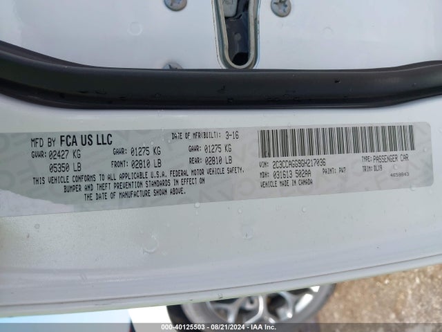 Chrysler 300 300s 2016 2C3CCAGG9GH217036 Image 9