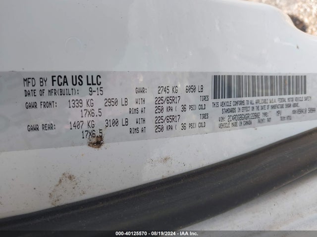 Dodge Grand Caravan Se 2016 2C4RDGBGXGR122802 Image 9