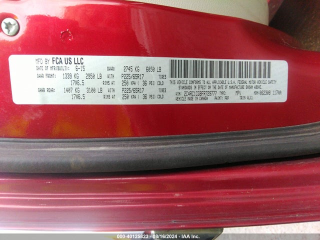 2C4RC1CG8FR729777 Chrysler Town & Country Touring-l