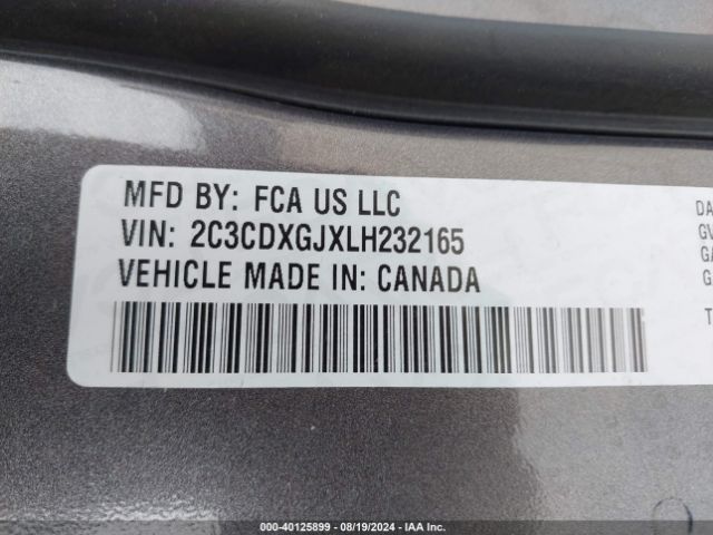 2C3CDXGJXLH232165 Dodge Charger Scat Pack Rwd