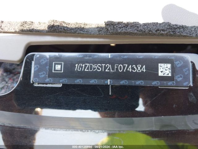 1G1ZD5ST2LF074384 Chevrolet Malibu Fwd Lt